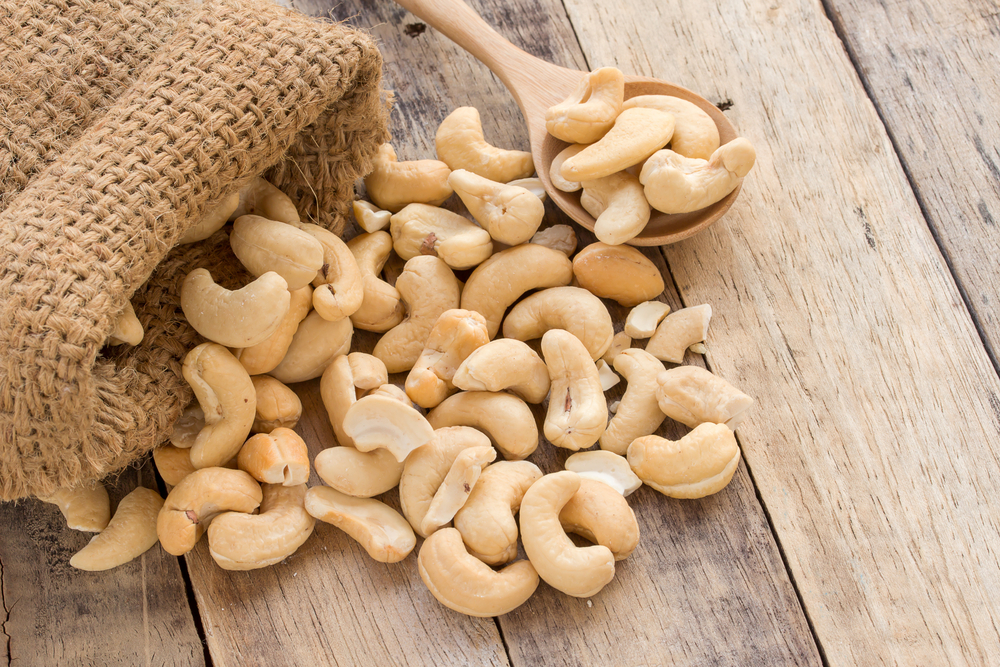 Cashew nuts.